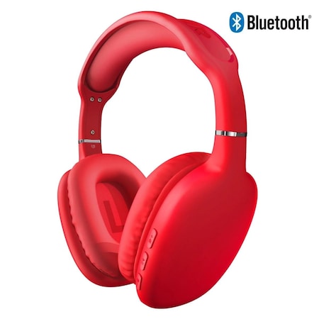 Hypercel HyperGear VIBE Wireless Bluetooth Headphones w/ Extended Battery Life  Red 15612-HYP